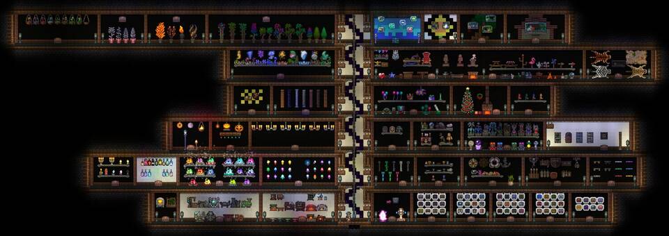 Как открыть всю карту в Terraria