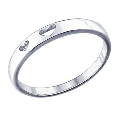 Помолвочное кольцо женское SOKOLOV из серебра с фианитом 94011294 р.15 в 585 Золотой