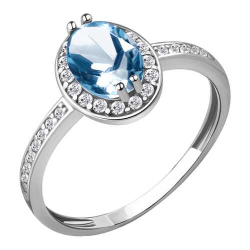 Кольцо женское Aquamarine 6523205А.5 р.18.5 в 585 Золотой