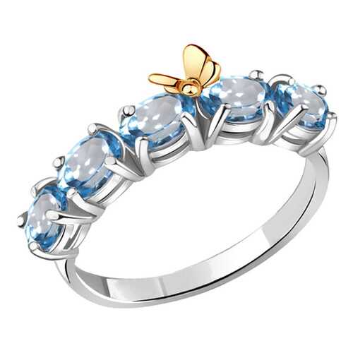 Кольцо женское Aquamarine 6571705.5 р.17.5 в 585 Золотой