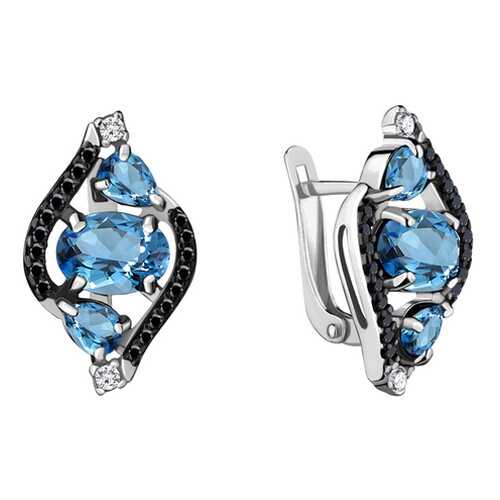 Серьги Aquamarine 4474605Ч.5 в 585 Золотой