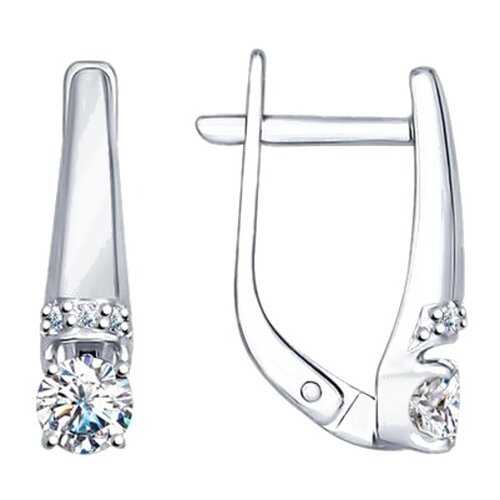 Серьги SOKOLOV из серебра со Swarovski Zirconia 89020030 в 585 Золотой